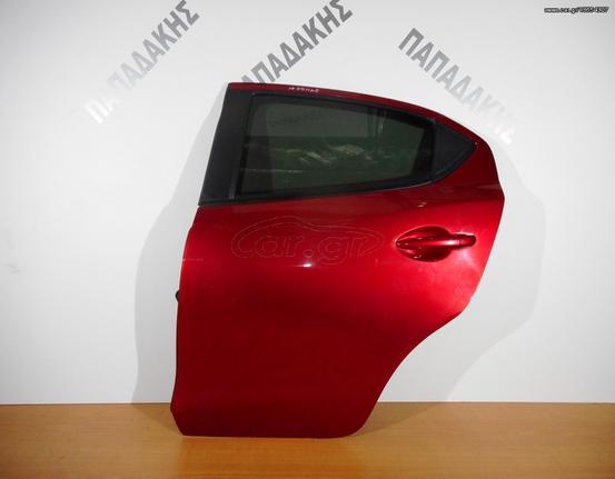 Mazda 2 2014-2018 πόρτα πίσω αριστερή κόκκινη
