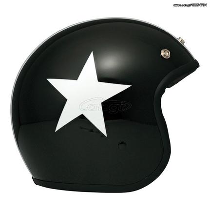 ΚΡΑΝΟΣ DMD Vintage helmet Star matte black/white ECE appr.