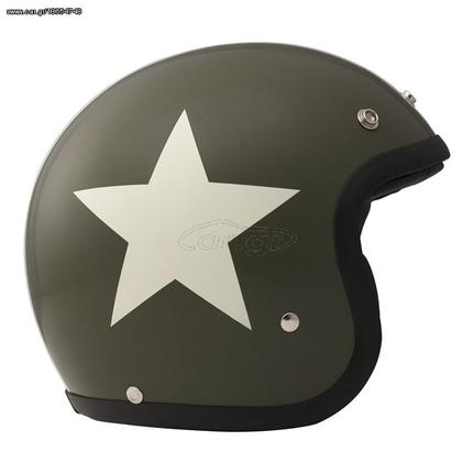 ΚΡΑΝΟΣ DMD Vintage helmet Star Green ECE appr.