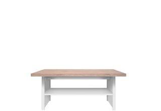 Τραπέζι σαλονιού "LAW" σε χρώμα λευκό-σονόμα 115x55x48