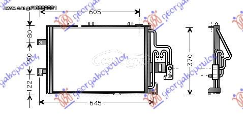 ΨΥΓΕΙΟ A/C -03 (54x38x1.6)  για OPEL CORSA C 00-06