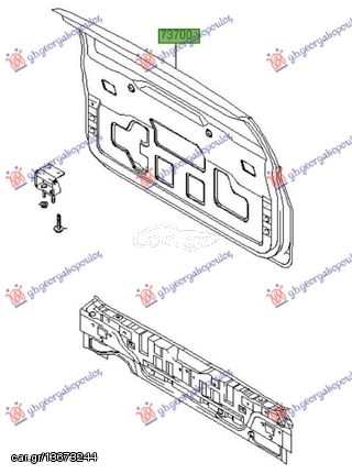 ΠΟΡΤΑ ΠΙΣΩ 5η (Γ)  για HYUNDAI MATRIX 08-10