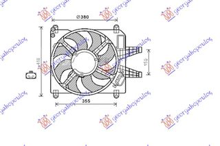 ΒΕΝΤΙΛΑΤΕΡ ΨΥΓΕΙΟΥ Κ. +/-A/C 1,8-2,0 ΒΕΝ  για FIAT BRAVO 95-02