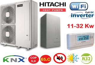 Αντλία θερμότητας Hitachi, YUTAKI-S - Ισχύος :5,5 - 17,8 KW (Ονομαστική 16KW) -ΜΟΝΟΦΑΣΙΚΗ