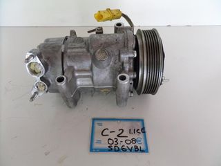 Citroen C2 2003-2009 1.1cc Citroen C3 2002-2009 κομπρεσέρ air condition  ( No: SD6VBL )