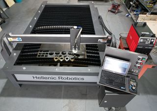 CNC Plasma HRP-1325 Vacuum + HR CUT-100 Metal Cutting Machine 
