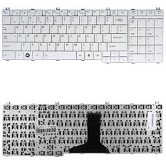 Ανταλλακτικό Πληκτρολόγιο για Toshiba Satellite C660 C655 L655 L750 L770 L755-11Q MP-09M86GR69201 US KEY-027(Κωδ.40010USWHITE)