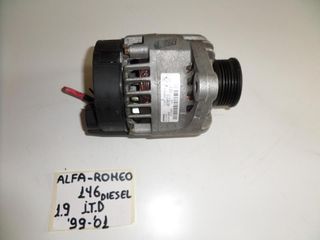 Alfa romeo 146 1999-2001 1.9cc diesel δυναμό  ( No: 46782213 )