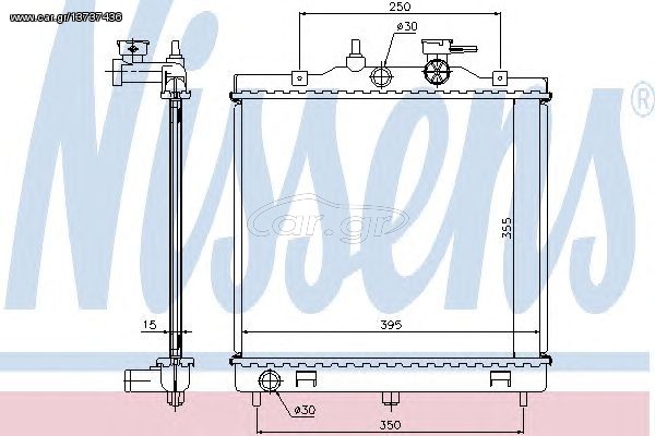 Ψυγείο νερού NISSENS KIA PICANTO.AUTOSPRINT SYSTEM