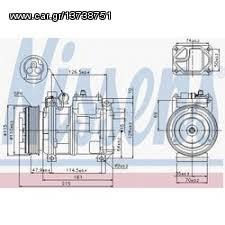 A/C COMPRESSOR ASTRA G 98- ΚΑΙΝ. NISSENS NS89322 OPEL ASTRA OPEL ZAFIRA eautoshop.gr