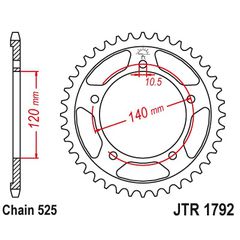 Γραναζι πισω 1792.43 / 4398 43 C45 Vstrom 43Δ PBR - (10110-508)
