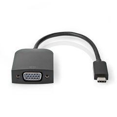 Μετατροπέας NEDIS CCGP64852BK02 από USB 3.1 Type-C αρσ. σε VGA θηλ. 0.20m