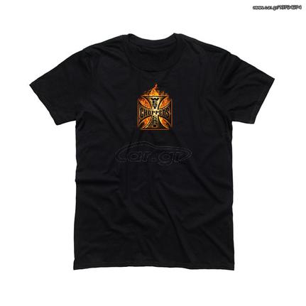 ΜΠΛΟΥΖΑ WCC IN FLAMES T-SHIRT VINTAGE BLACK