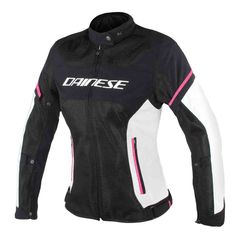 DAINESE AIR FRAME D1 LADY TEX JACKET καλοκαιρινό μπουφάν γυναικείο μαύρο/γκρι/φούξια 