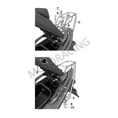 ΒΑΣΗ ΒΑΛΙΤΣΑΣ YAMAHA T-MAX 500 08'-11' SΗΑD