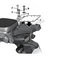 ΒΑΣΗ ΒΑΛΙΤΣΑΣ YAMAHA XT Z Super Tenere 1200 10' SΗΑD