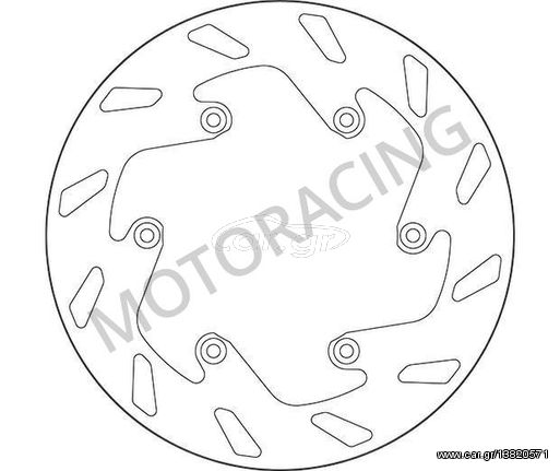 ΔΙΣΚΟΠΛΑΚΑ ΠΙΣΩ SBS KTM SX 250 98'-15' / EXC 250 00'-15' / SMR 450 05'-14' / SX-F 450 07'-15'