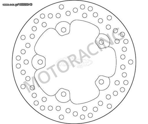 ΔΙΣΚΟΠΛΑΚΑ ΠΙΣΩ SBS APRILIA RSV 1000 98'-09' / TUONO 1000R 06'-10' / RS 125 06'-11