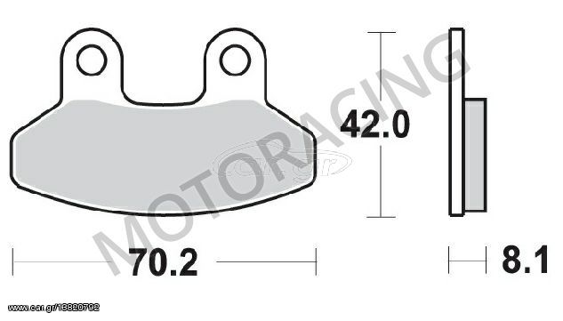 ΤΑΚΑΚΙΑ ΜΠΡΟΣΤΑ SYM JOYRIDE 125 01'-13' / JOYRIDE 200 01'-15' / VS 125 06'-14' SBS 178HF - ( ΚΕΡΑΜΙΚΟ )