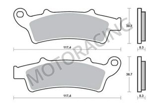 ΤΑΚΑΚΙΑ ΜΠΡΟΣΤΑ APRILIA ATLANTIC 300 10'-13' / SCARABEO 300 09'-11' / PIAGGIO BEVERLY 350 11'-16' SBS 159HF - ( ΚΕΡΑΜΙΚΟ )