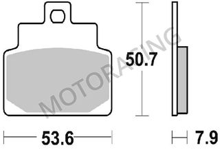 ΤΑΚΑΚΙΑ ΜΠΡΟΣΤΑ APRILIA SCARABEO 100 00'-03' / LEONARDO 125 99'-05' / MOJITO 125 99'-10' SBS SBS 153HM- ( ΚΕΡΑΜΙΚΟ )