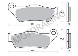 ΤΑΚΑΚΙΑ ΜΠΡΟΣΤΑ PIAGGIO BEVERLY 400 06'-07' / X9 500 EVOLUTION 03'-07' / GILERA  NEXUS 500 03'-08' SBS 151HM- ( ΚΕΡΑΜΙΚΟ )