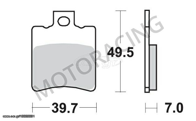 ΤΑΚΑΚΙΑ ΜΠΡΟΣΤΑ APRILIA SCARABEO 50 96'-08' / PIAGGIO NRG MC3 DD 50 01'-04' / YAMAHA NEOS 50 09'-12' SBS 143HF- ( ΚΕΡΑΜΙΚΟ )