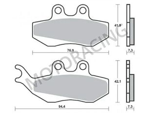 ΤΑΚΑΚΙΑ ΜΠΡΟΣΤΑ GILERA RUNNER VX 125 01'-05' / PEUGEOT JET FORCE 125 03'-04' / PIAGGIO SKIPPER 150 98'-05' SBS 120CT - CARBONTECH