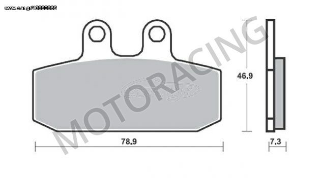 ΤΑΚΑΚΙΑ ΜΠΡΟΣΤΑ APRILIA SCARABEO 400 07'-11' / SPORTCITY 300 08'-11' / DERBI RAMBLA 300 10'-12' SBS 108HM - ( ΚΕΡΑΜΙΚΟ )