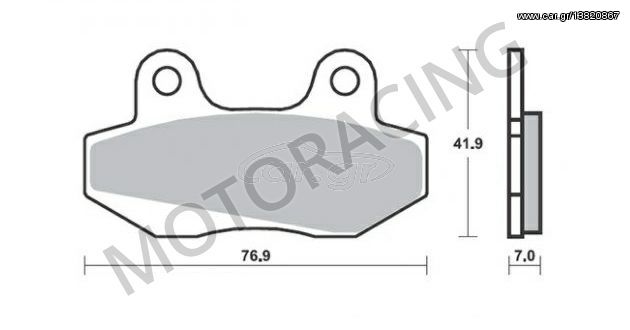 ΤΑΚΑΚΙΑ ΜΠΡΟΣΤΑ KYMCO JETIX 125 10'-13' / NEXXON 125 07'-09' / PEUGEOT SPEEDFIGHT 3 50 09'-11' SBS 103HF - ( ΚΕΡΑΜΙΚΟ )