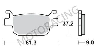 ΤΑΚΑΚΙΑ ΠΙΣΩ HONDA SH 150 09'-15' / SH 300ie 07'-16' / FORZA 250X 08'-11' ΠΙΣΩ SBS 193HF - ( ΚΕΡΑΜΙΚΟ )