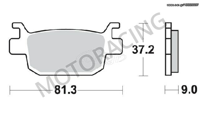 ΤΑΚΑΚΙΑ ΠΙΣΩ HONDA SH 150 09'-15' / SH 300ie 07'-16' / FORZA 250X 08'-11' ΠΙΣΩ SBS 193HF - ( ΚΕΡΑΜΙΚΟ )