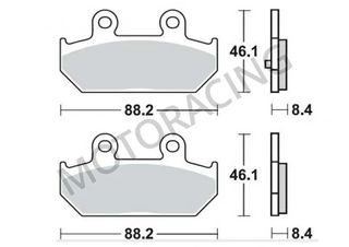 ΤΑΚΑΚΙΑ ΠΙΣΩ SUZUKI BURGMAN AN 400 07'-09' / BURGMAN AN 650 03'-09 SBS 182HF - ( ΚΕΡΑΜΙΚΟ )