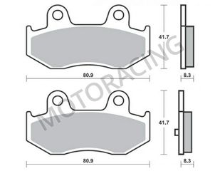 ΤΑΚΑΚΙΑ ΠΙΣΩ SUZUKI BURGMAN AN 250 01'-06' / BURGMAN AN 400 01'-06' / SIXTEEN UX 150 08'-09' SBS 174HM - ( ΚΕΡΑΜΙΚΟ )