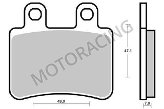 ΤΑΚΑΚΙΑ ΠΙΣΩ PEUGEOT ELYSEO 125 00'-04' / JET FORCE 125 03'-04' / SATELIS 125 04'-05' SBS 167HF - (ΚΕΡΑΜΙΚΟ)