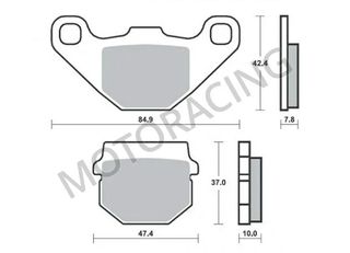 ΤΑΚΑΚΙΑ ΠΙΣΩ SUZUKI RM 85 02'-04' / KAWASAKI KMX 125 86'-98' / ADLY ATV 150 15'-16' SBS 102HM - ( ΚΕΡΑΜΙΚΟ )