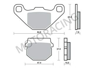 ΤΑΚΑΚΙΑ ΠΙΣΩ SUZUKI RM 85 02'-04' / KAWASAKI KMX 125 86'-98' / ADLY ATV 150 15'-16' SBS 102HF - ( ΚΕΡΑΜΙΚΟ )