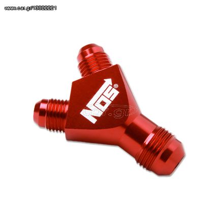 NOS 6AN Red Specialty Y Fitting Block