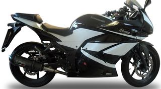  Εξάτμιση Τελικό Gpr Gpe Poppy Carbon Look Kawasaki Ninja 250 '07 '14 Special Offer