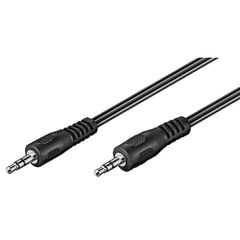 Καλώδιο ήχου GOOBAY 50449 3.5mm 3 pin stereo μαύρο μήκους 2.5m