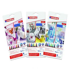 Σετ 6 ψυχρών χρωμάτων edding 4200 για πορσελάνη, κεραμικό, γυαλί