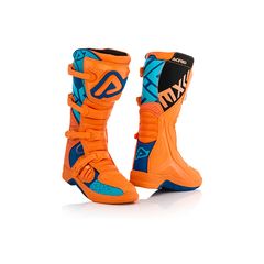 Μπότες Acerbis X-TEAM πορτοκαλί-μπλέ