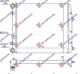 ΨΥΓΕΙΟ ΓΙΑ ΟΛΑ - A/C (430x410) (ΧΩΡΙΣ ΒΕΝΤΙΛΑΤΕΡ) (VALEO)  για VW POLO 09-14
