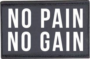 Amila Αυτοκόλλητο ''No Pain No Gain'' (95343)