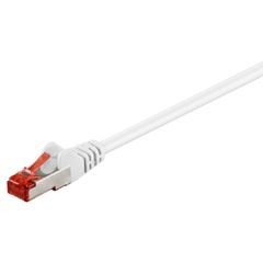 Καλώδιο GOOBAY S/FTP (PiMF) CAT6 CCA AWG 27/7 λευκό μήκους 1m