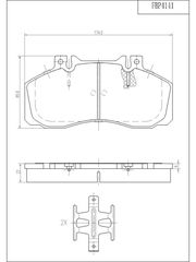 Σετ τακάκια, δισκόφρενα ΜΠΡΟΣ MERCEDES-BENZ SPRINTER (Tιμή με ΦΠΑ)