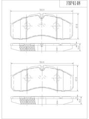 Σετ τακάκια, δισκόφρενα MΠΡΟΣΤΑ MERCEDES-BENZ SPRINTER 5t Platform/Chassis (905) 04/2001-05/2006 (ΤΙΜΗ ΜΕ ΦΠΑ)