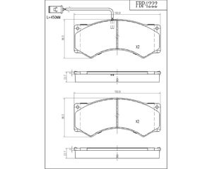 ΣΕΤ Τακάκια Μπροστά DAF45 01/1991-12/2000 IVECO Zeta 01/1979-12/1992  (TIMH ME ΦΠΑ)