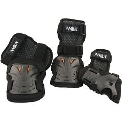 Amila Σετ Προστατευτικών για Rollers Μαύρο L (49038)
