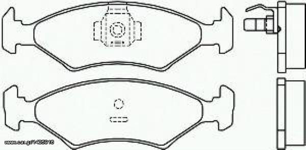 Τακάκια PAGID εμπρόσθια για Ford Fiesta από 03/1984 (T4017) 